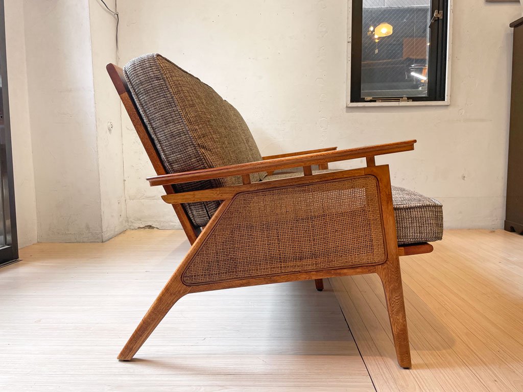 アクメファニチャー ACME Furniture ウィッカー WICKER SOFA 3P ハックベリー ラタン ファブリック 西海岸スタイル ★