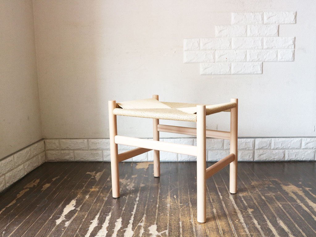 ハンス・J・ウェグナー Hans.J.Wegner CH53 スツール  ビーチ材  北欧 リプロダクト品 ◎