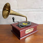 THORENS トーレンス GRAMOPHONE MUSIC BOX グラムフォーン ミュージックボックス ディスクオルゴール 4.5in ディスク付き スイス ビンテージ 希少♪