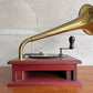 THORENS トーレンス GRAMOPHONE MUSIC BOX グラムフォーン ミュージックボックス ディスクオルゴール 4.5in ディスク付き スイス ビンテージ 希少♪