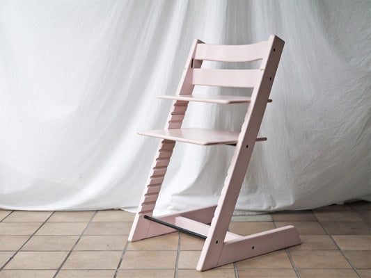 ストッケ STOKKE トリップトラップ TRIPP TRAPP ベビーチェア キッズチェア セレーヌピンク色 S/N5～ ノルウェー 北欧家具 ◇