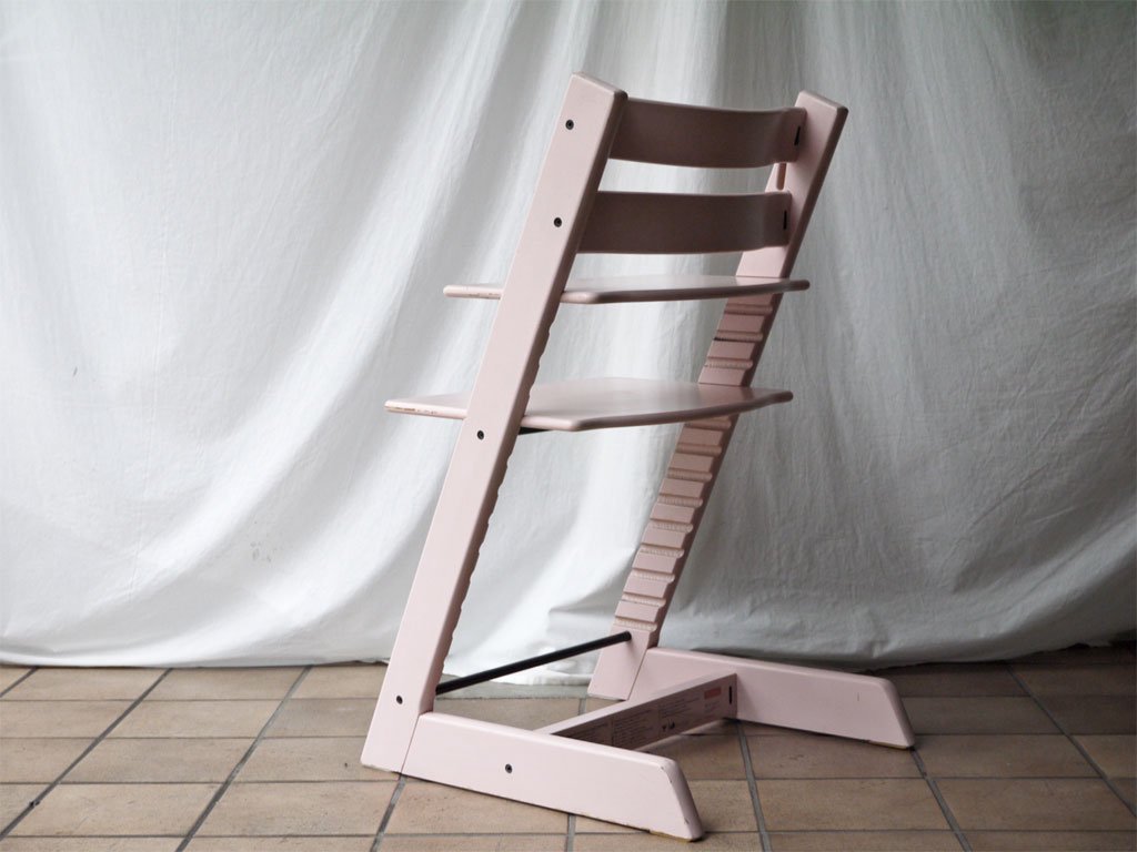 ストッケ STOKKE トリップトラップ TRIPP TRAPP ベビーチェア キッズチェア セレーヌピンク色 S/N5～ ノルウェー 北欧家具 ◇