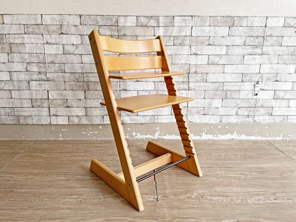 ストッケ STOKKE トリップトラップ TRIPP TRAPP ベビーチェア キッズチェア ナチュラル S/N無し ノルウェー 北欧家具 ●