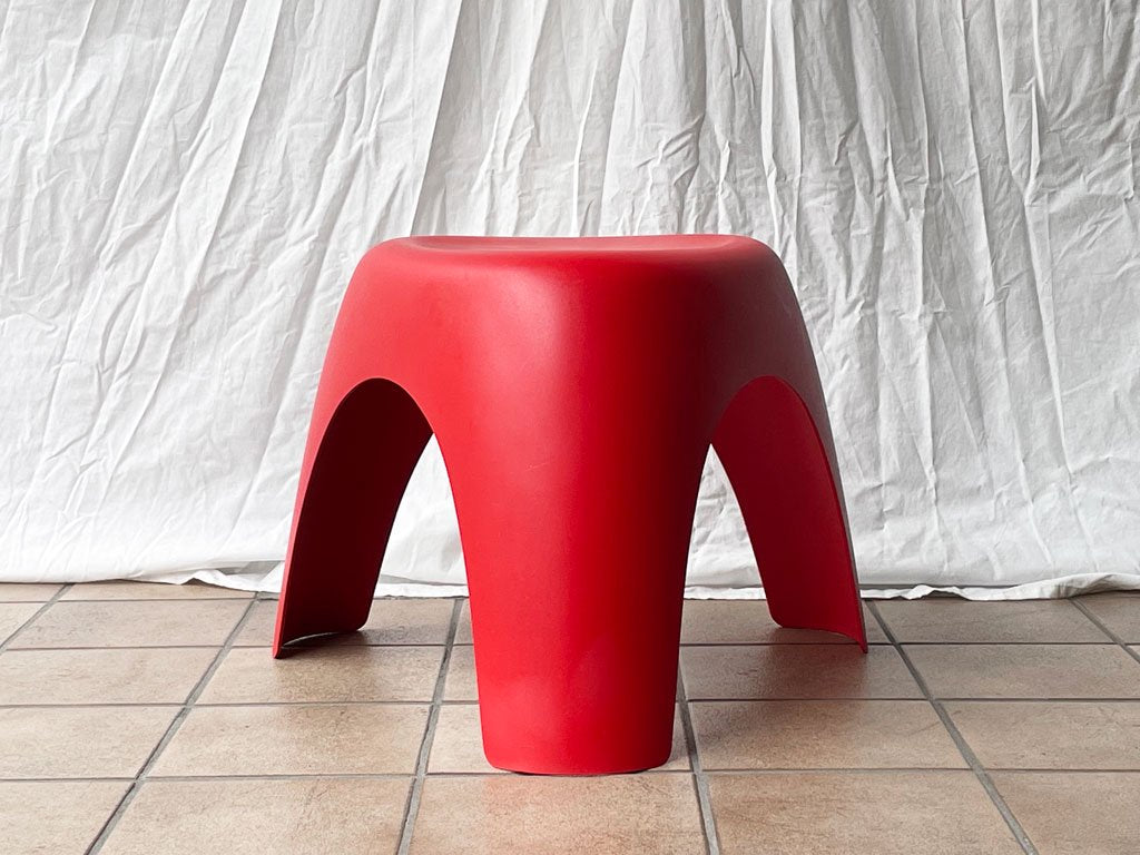 ヴィトラ vitra. エレファントスツール Elephant Stool ポリプロピレン製 レッド 柳宗理 ミッドセンチュリー MoMA 永久収蔵品 ◇