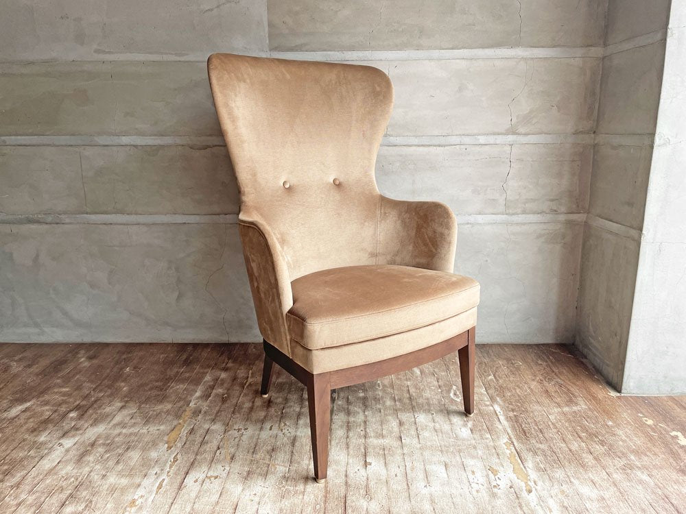 エーディーコア ADCORE ネオ クラシコ ヘリテージ NEO CLASSICO Heritage NC-043W フレンチスタイル ウィングチェア WING CHAIR 1Pソファ ベージュ♪