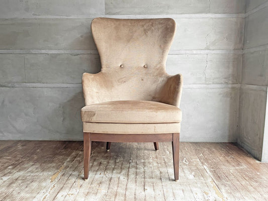 エーディーコア ADCORE ネオ クラシコ ヘリテージ NEO CLASSICO Heritage NC-043W フレンチスタイル ウィングチェア WING CHAIR 1Pソファ ベージュ♪