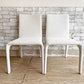 桜屋工業 CHERRY FURNITURE ダイニングチェア DC-160 ファブリック カバーリング ホワイトカラー 2脚セット 合計定価￥42,000- A ●