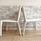 桜屋工業 CHERRY FURNITURE ダイニングチェア DC-160 ファブリック カバーリング ホワイトカラー 2脚セット 合計定価￥42,000- A ●