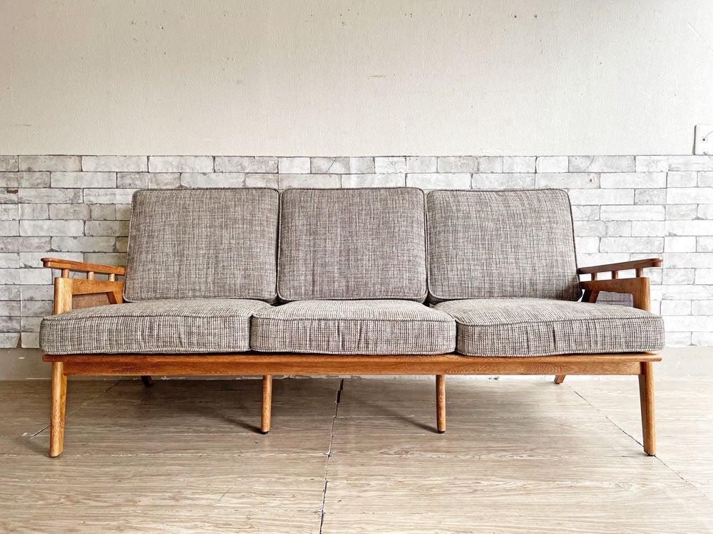 アクメファニチャー ACME Furniture ウィッカー WICKER SOFA 3P ハックベリー ラタン ファブリック 西海岸スタイル 定価￥190,300- ●