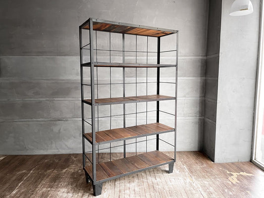 ジャーナルスタンダードファニチャー journal standard Furniture カルビ シェルフ CALVI SHELF アイアン 古材 定価104,500円 ♪