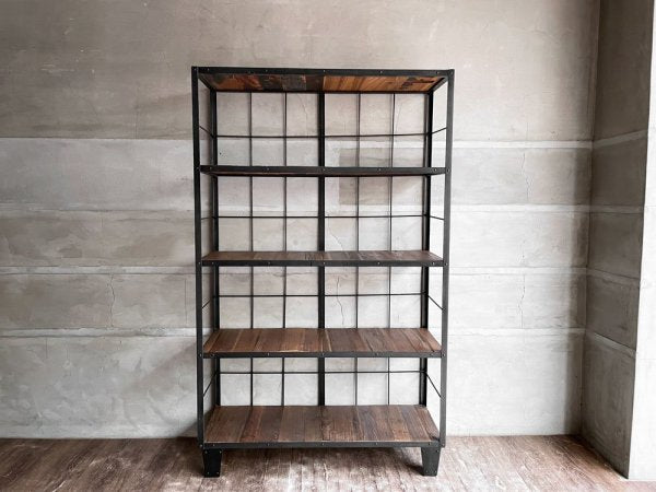 ジャーナルスタンダードファニチャー journal standard Furniture カルビ シェルフ CALVI SHELF アイアン 古材 定価104,500円 ♪