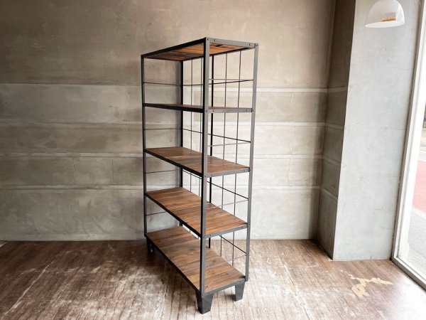 ジャーナルスタンダードファニチャー journal standard Furniture カルビ シェルフ CALVI SHELF アイアン 古材 定価104,500円 ♪