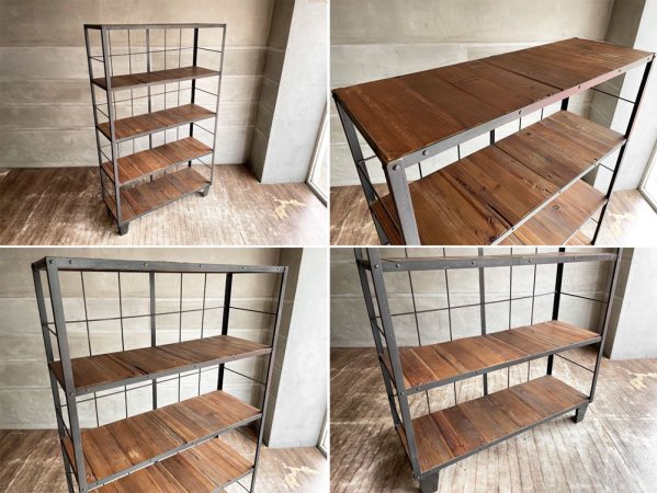 ジャーナルスタンダードファニチャー journal standard Furniture カルビ シェルフ CALVI SHELF アイアン 古材 定価104,500円 ♪