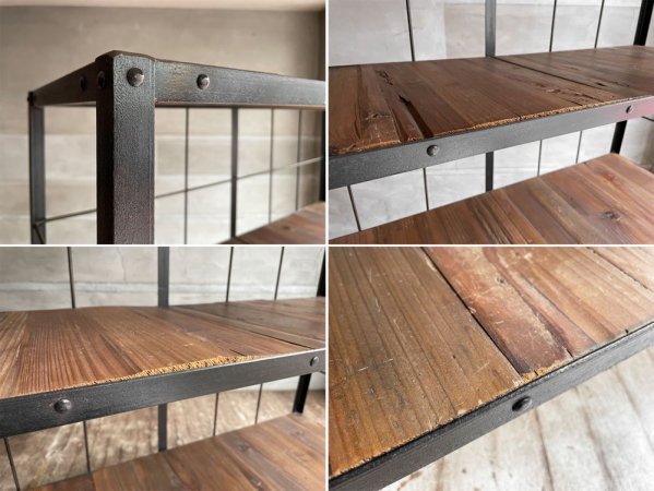 ジャーナルスタンダードファニチャー journal standard Furniture カルビ シェルフ CALVI SHELF アイアン 古材 定価104,500円 ♪