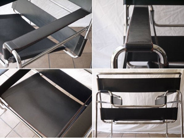 ガビーナ GAVINA ワシリーチェア Wassily Chair クラブチェアB3 1960s ビンテージ マルセル・ブロイヤー Marcel Breuer モダン バウハウス 希少 ◇