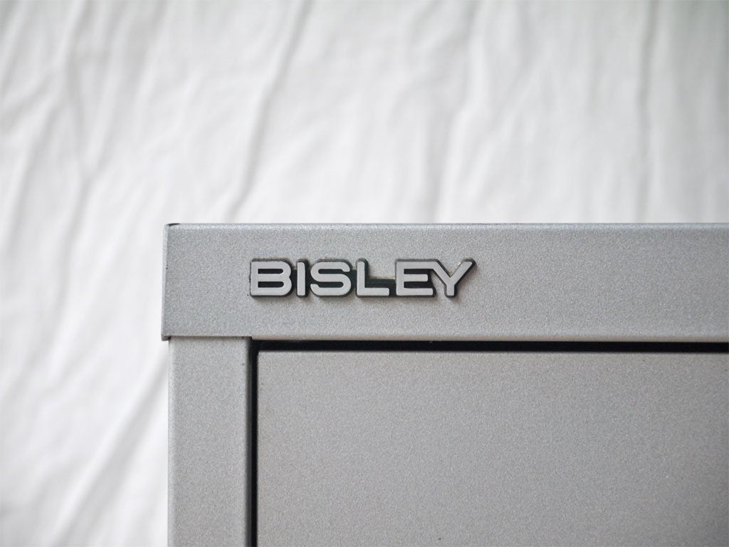 ビスレー BISLEY ベーシック BASIC Fシリーズ 1F3 ファイリングキャビネット シルバー 鍵付き オフィス家具 英国 ◇