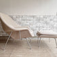 ノル ノール Knoll サーリネンコレクション ウームチェア Womb Chair リラックス  ラウンジチェア オットマン付 カシミア 生誕100周年記念モデル 世界100脚限定 ●