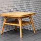 ビンテージ Vintage ラタン コーヒーテーブル ローテーブル 籐家具 北欧スタイル ■