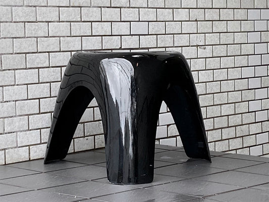 ハビタ habitat エレファントスツール Elephant Stool 柳宗理 希少 FRP ブラック ビンテージ ■