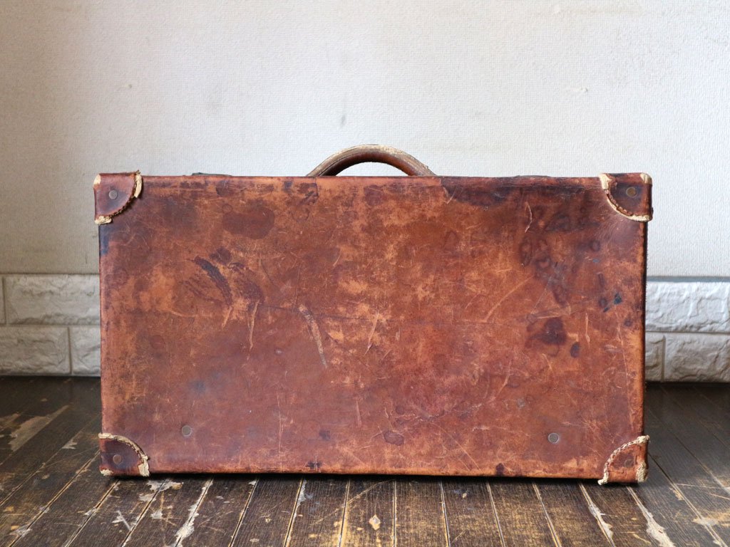 ビンテージ トランクケース Vintage TrunkCase レザー 本革 ディスプレイ 店舗什器 撮影用 ◎