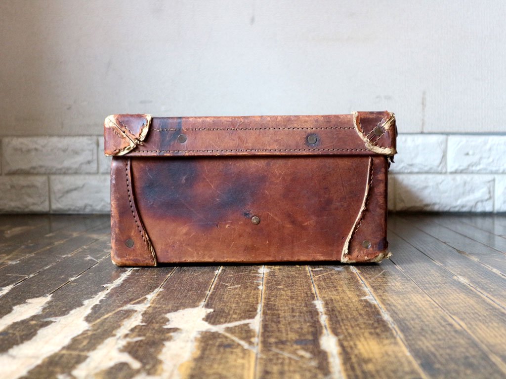 ビンテージ トランクケース Vintage TrunkCase レザー 本革 ディスプレイ 店舗什器 撮影用 ◎