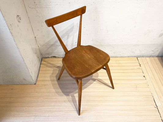 アーコール Ercol シングルバック 440 スタッキング チェア エルム材 英国家具 UKビンテージ ★