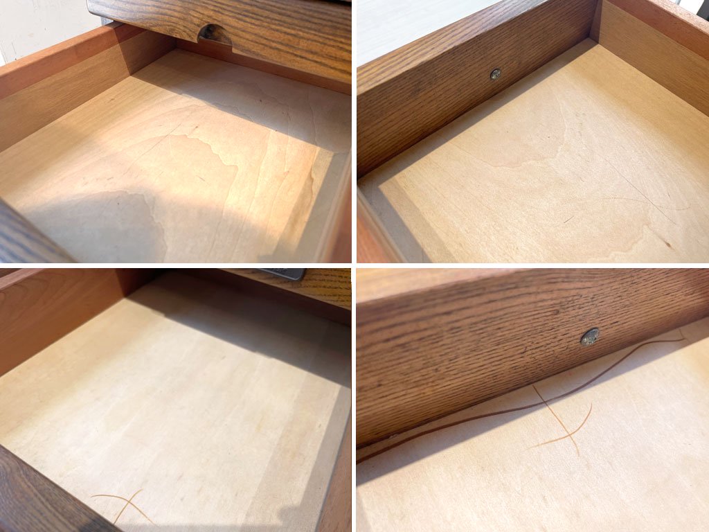 森のサーカス 四国工芸 バタフライ キッチン ワゴン テーブル 楢無垢材天板 タイル装飾 多目的家具 ★