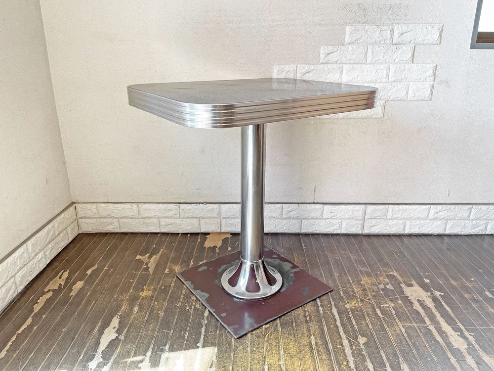 USビンテージスタイル Vintage Style カフェテーブル メラミントップ W71cm アメリカンダイナー ミッドセンチュリー ◎