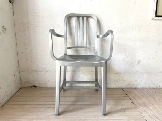 エメコ EMECO ネイビー アームチェア NAVY ARMCHAIR No.1006 アルミニウムチェア ALUMINUM BRUSHED  ★