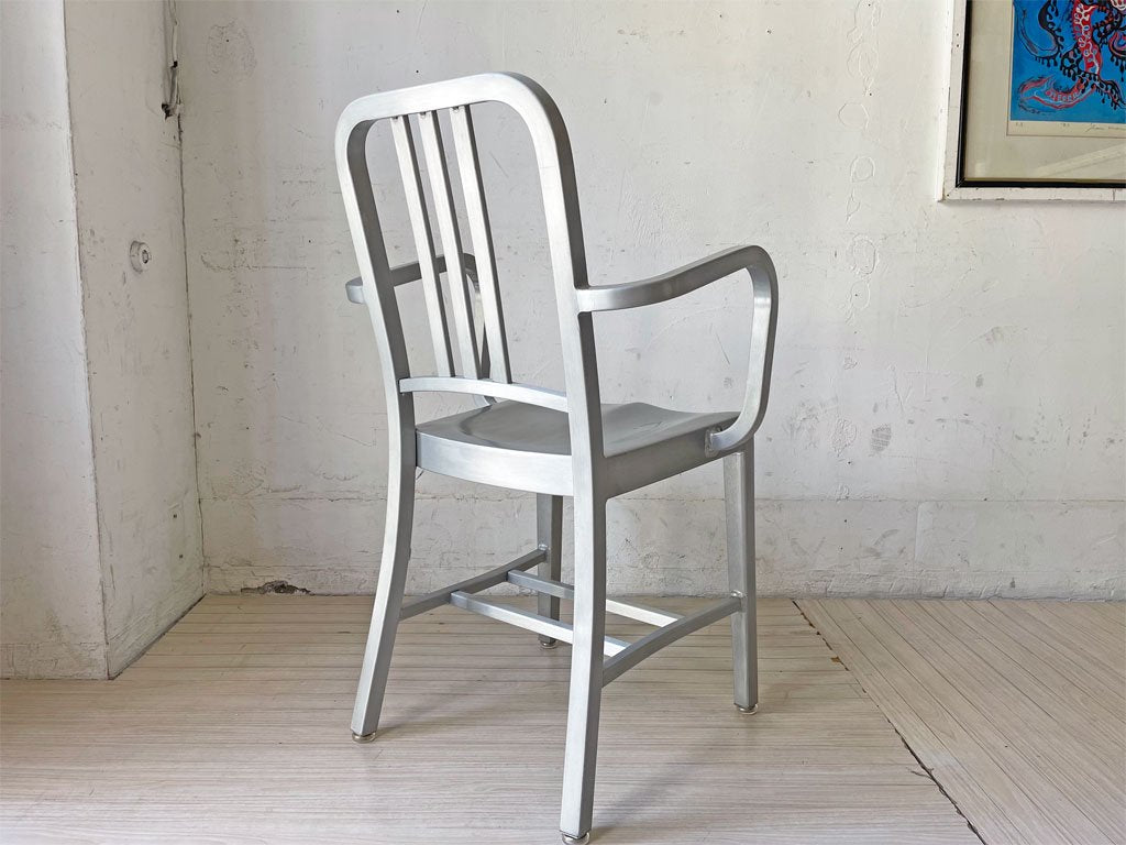 エメコ EMECO ネイビー アームチェア NAVY ARMCHAIR No.1006 アルミニウムチェア ALUMINUM BRUSHED  ★