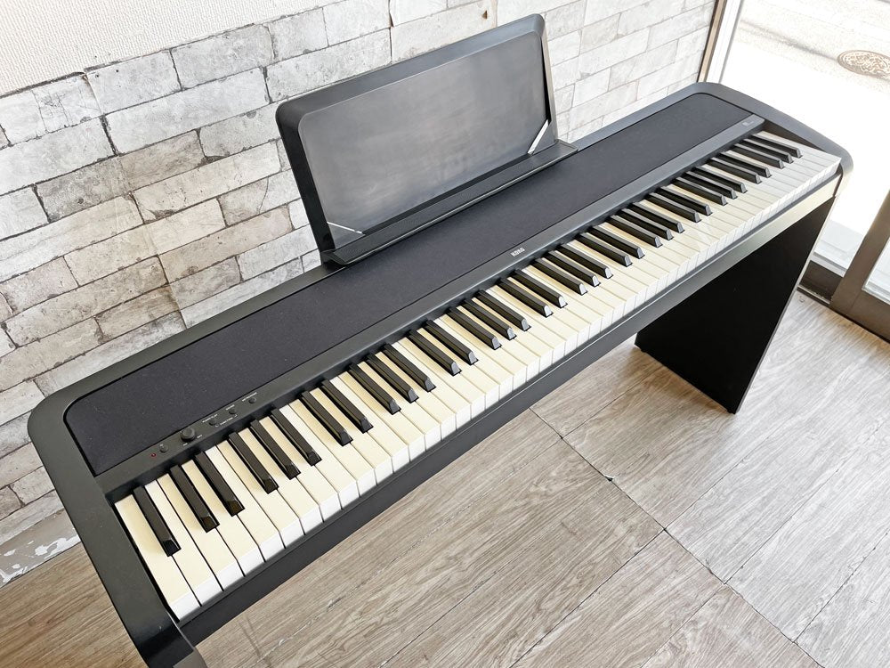コルグ KORG 電子ピアノ DEGITAL PIANO ブラック B1-BK エントリーモデル スタンド付 2018年製 ●