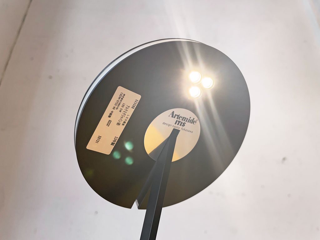 アルテミデ Artemide イティス ITIS TAVOLO LED デスクライト ブラック 電球色 深澤直人 調光機能付 ヤマギワ取扱 ★