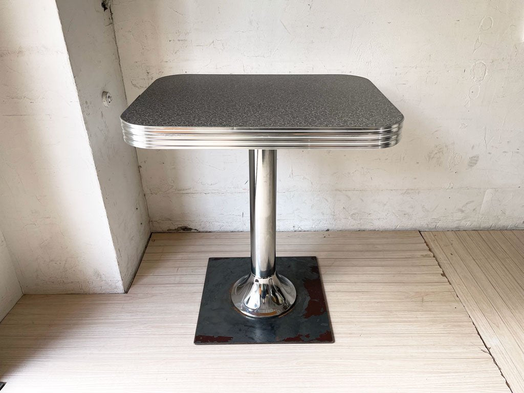 USビンテージスタイル Vintage Style ダイナーテーブル カフェテーブル メラミントップ W70.5cm アメリカン ミッドセンチュリー ★