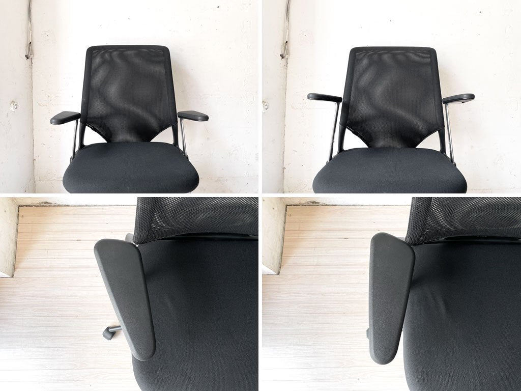 ヴィトラ Vitra メダ2 Meda? オフィスチェア デスクチェア ワークチェア ブラック アルベルト・メダ スイス 現状品 ★