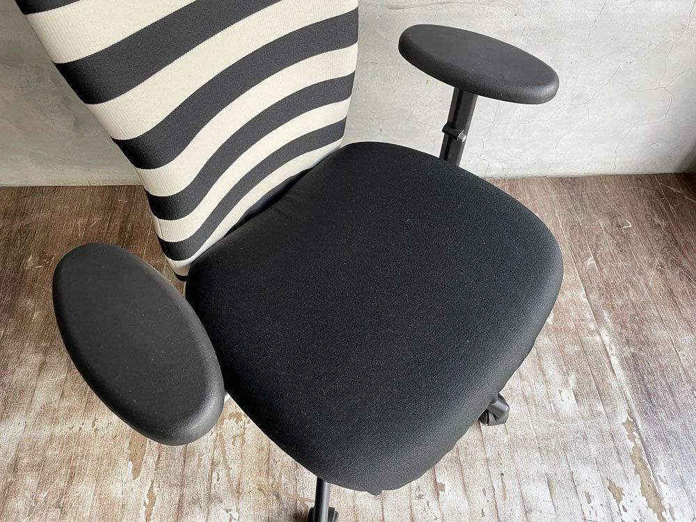 ヴィトラ Vitra Tチェア T-chair アームチェア オフィスチェア デスクチェア ボーダー柄 アントニオ チッテリオ Antonio Citterio ♪