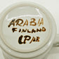 アラビア ARABIA ロスマリン Rosmarin コーヒーカップ＆ソーサー C&S ウラ・プロコッペ Ulla Procope ビンテージ 北欧食器 A ●