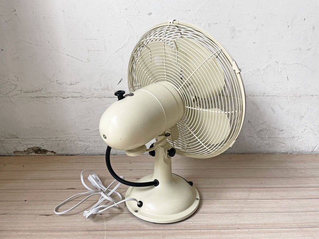 ハモサ HERMOSA レトロファンテーブル Retro Fan Table アイボリー  扇風機 インダストリアル 2011年製 ★