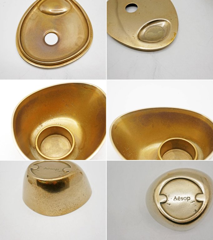 イソップ Aesop ヘンリー・ウィルソンスタジオ Studio Henry Wilson ブラスオイルバーナー  真鍮製 ●