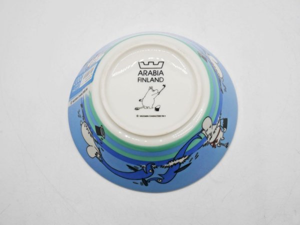 アラビア ARABIA ムーミン Moomin ボウル ドルフィンダイブ Dolphin Dive Φ15cm 2007年 夏季限定 箱付き 未使用品 ●