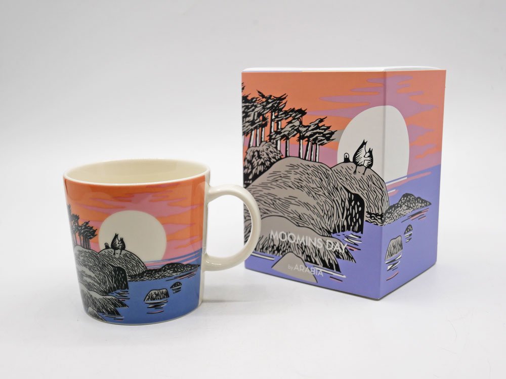 アラビア ARABIA ムーミン マグカップ ムーミンデイ ムーミンの日 Moomin's Day Mug 2018年 一日限定販売 箱付き 未使用品 ●