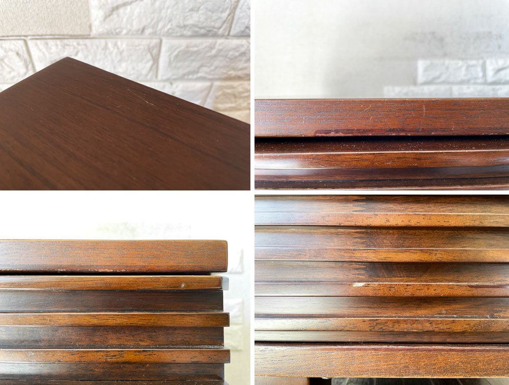 エーフラット a.flat ルーバー Louver cabinet v02 425L ローキャビネット 右開き扉 脚付 Ｈ86cm アジアンリゾートスタイル 定価￥78,551- ◎