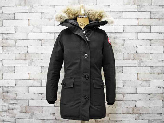 カナダグース CANADA GOOSE ブロンテパーカ BRONTE PARKA ブラック Sサイズ レディース ●