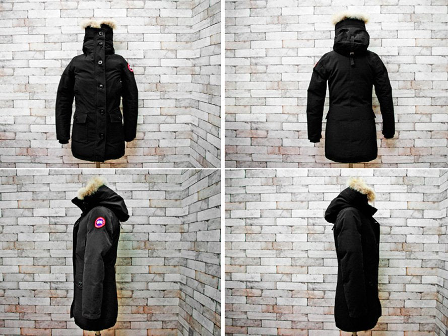 カナダグース CANADA GOOSE ブロンテパーカ BRONTE PARKA ブラック Sサイズ レディース ●