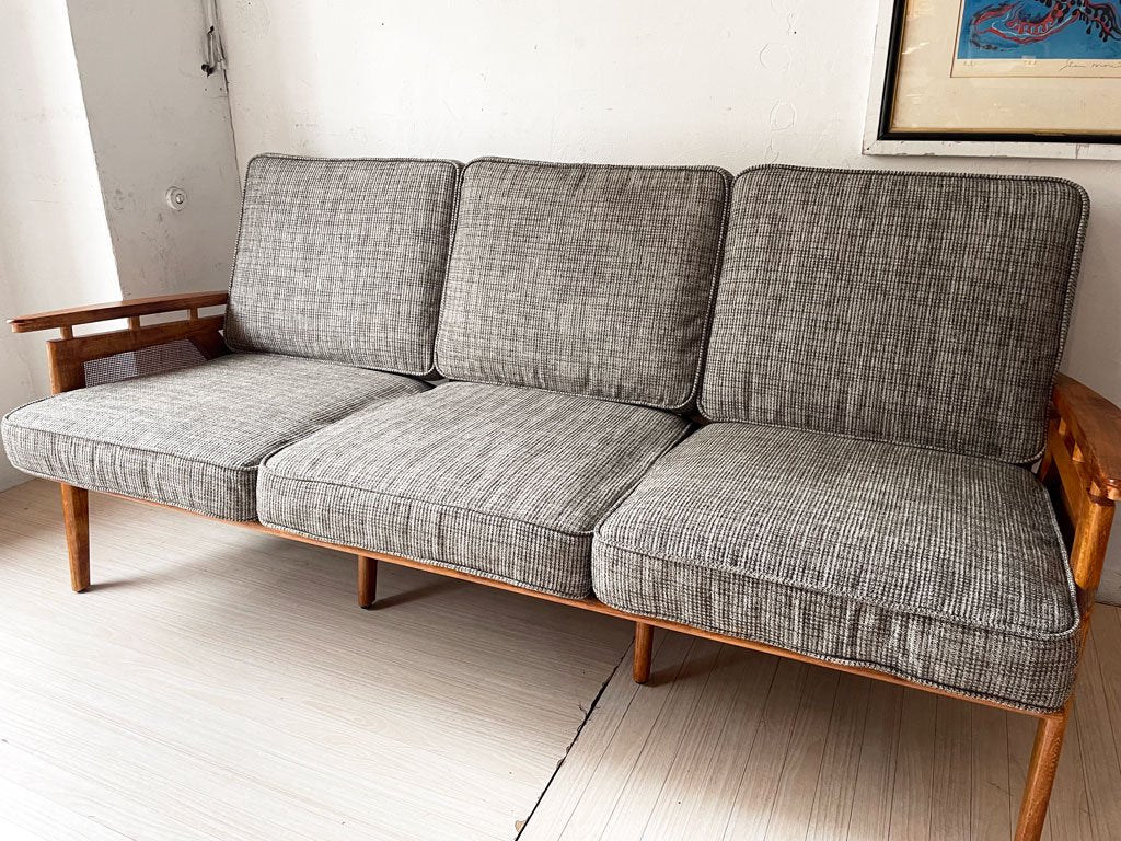 アクメファニチャー ACME Furniture ウィッカー WICKER SOFA 3P 3人掛け ソファ ハックベリー ラタン ファブリック 西海岸スタイル ★