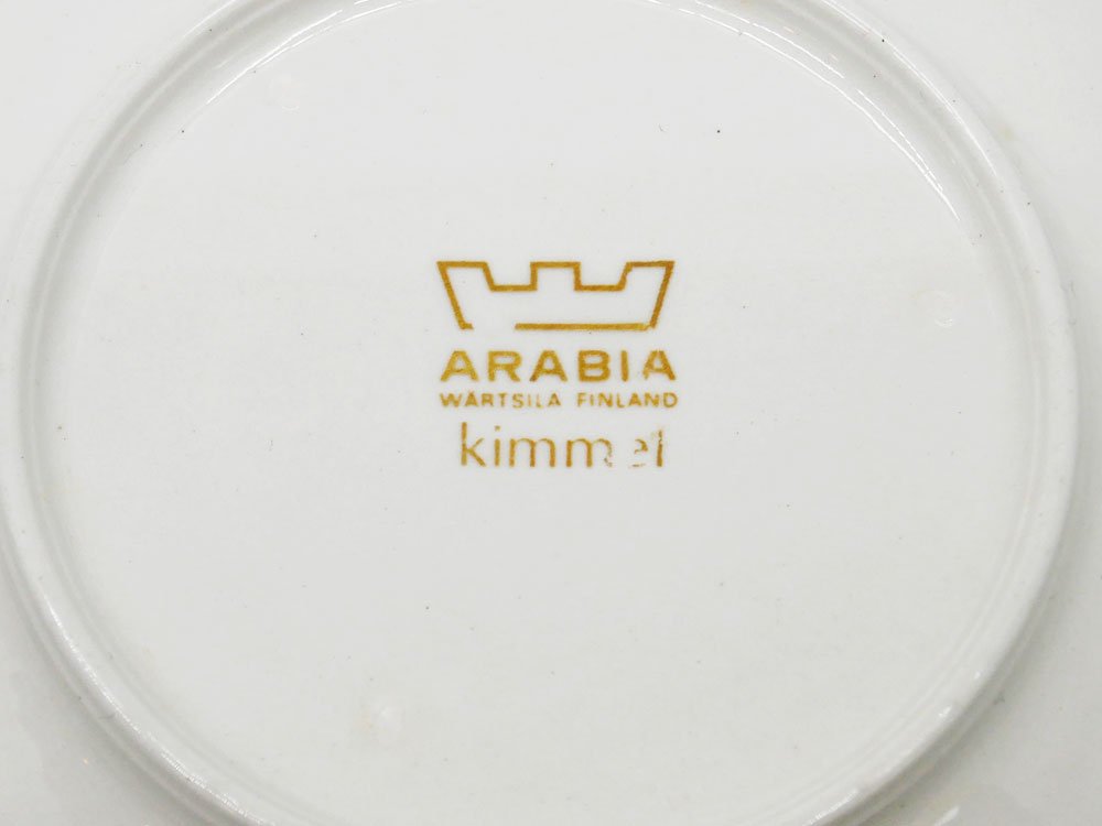 アラビア ARABIA キンメル kimmel デミタスカップ&ソーサー C&S エステリ・トムラ Esteri Tomula ビンテージ 北欧食器 ●