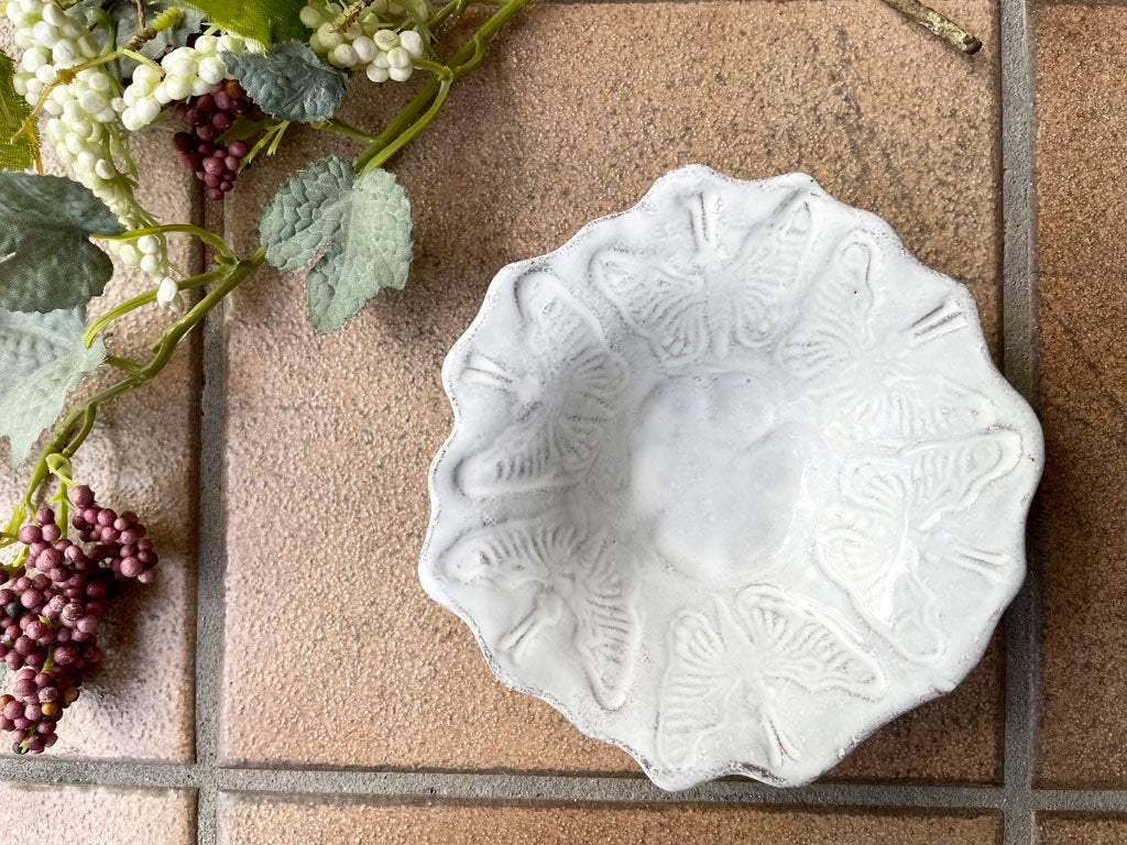 アスティエ・ド・ヴィラット Astier de Villatte バタフライ ミニトレイ 13.5cm フランス ◇