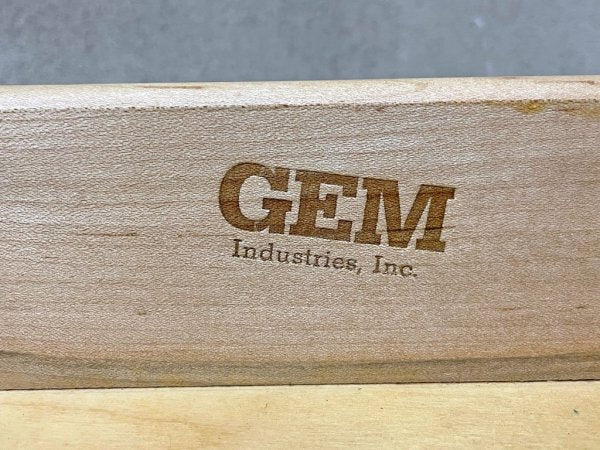 USビンテージ GEM industries inc オーク材 ベッド サイド テーブル ナイトテーブル ドロワー付 米軍住宅家具 〓