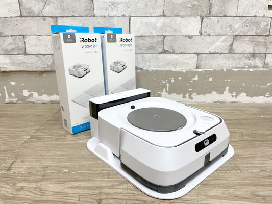 アイロボット iRobot ブラーバ  Braava jet m6 床拭きロボット クリーナー ホワイト 動作確認OK ドライ＆ウェットパッド付き ●