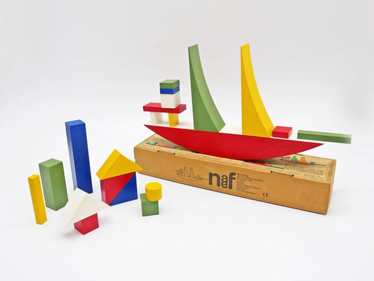 ネフ Naef Spielkultur バウハウス バウスピール Bauhaus Bauspiel アルマ・ジートホフ・ブッシャー 積み木 知育玩具 箱付き スイス ●