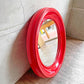 ビンテージ Vintage スペースエイジ ラウンド ウォールミラー 壁掛け鏡 レッド レトロポップ ミッドセンチュリー 店舗什器♪